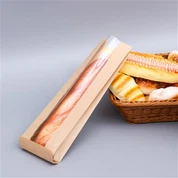 Baguette-Fensterverpackungsbeutel aus Kraftpapier